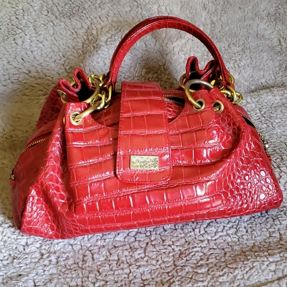 "Vintage" Isabella Adams Italian Red & Gold Hand - Picture 1 of 5